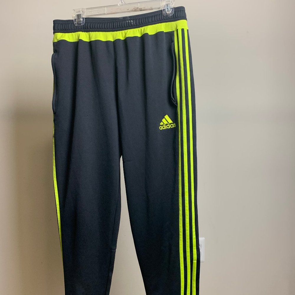 simple,neon and black Adidas pants